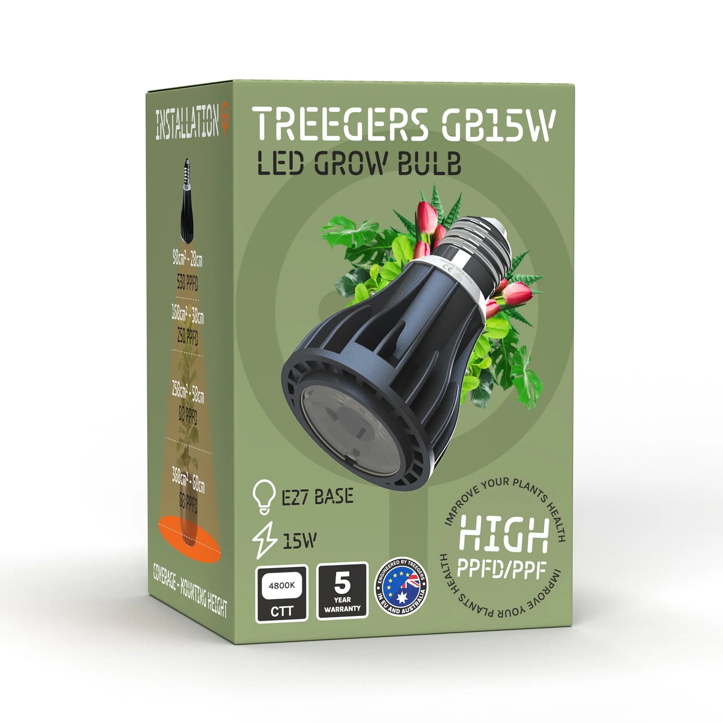 Treegers E27 LED-Pflanzenlampe